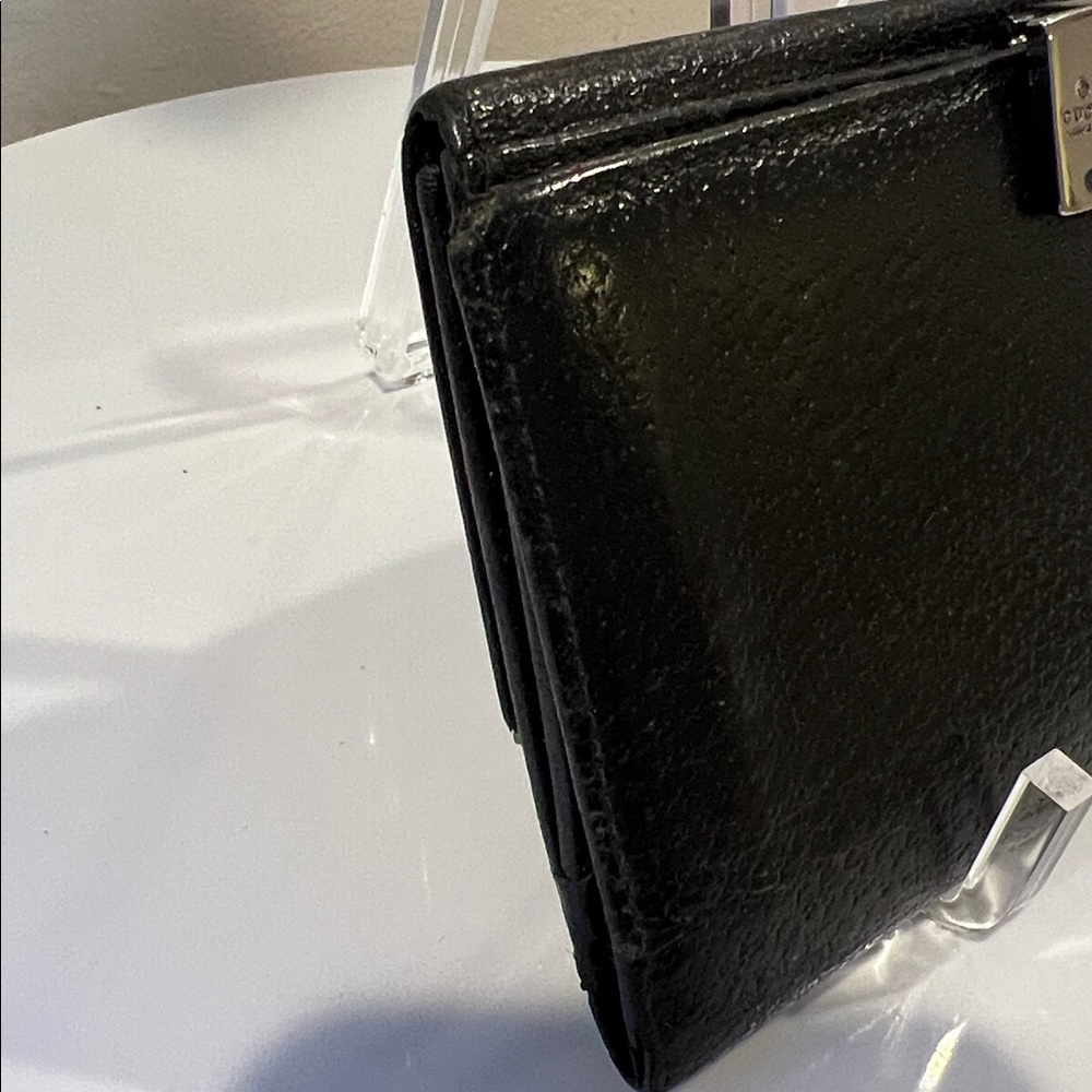 Gucci Black Leather Long Wallet with COA - Picture 6 of 12